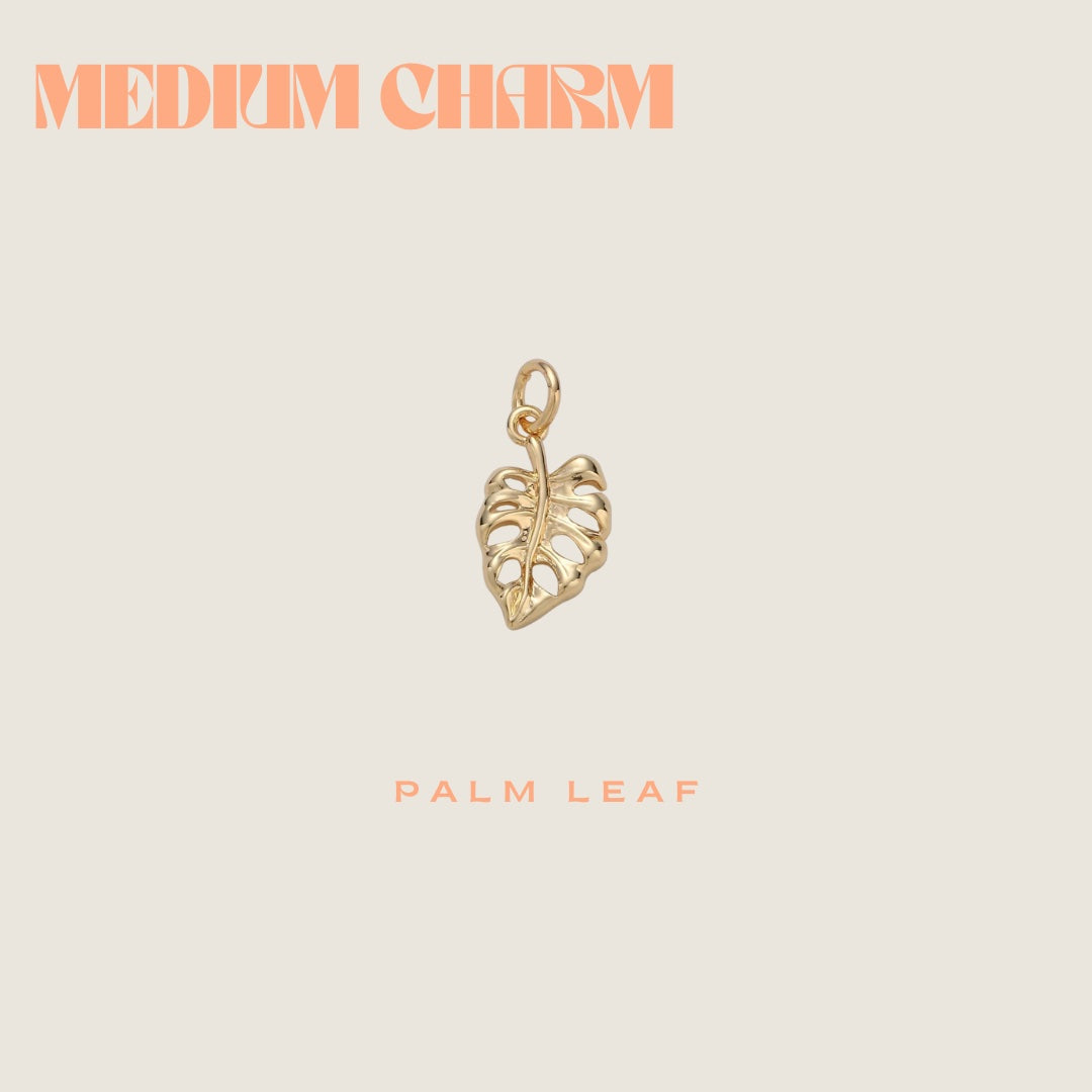 Palm Leaf charm - medium