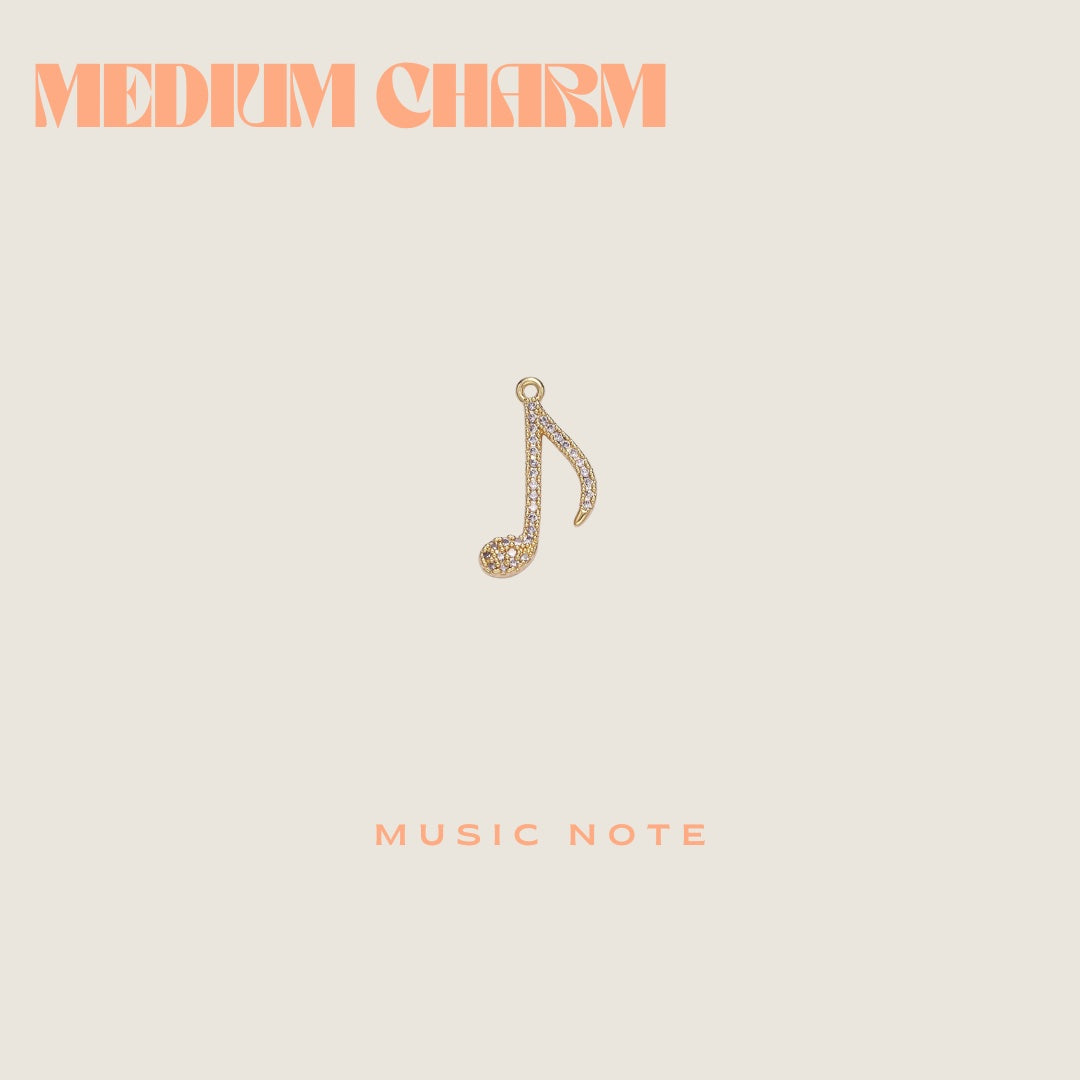 Music Note charm - medium