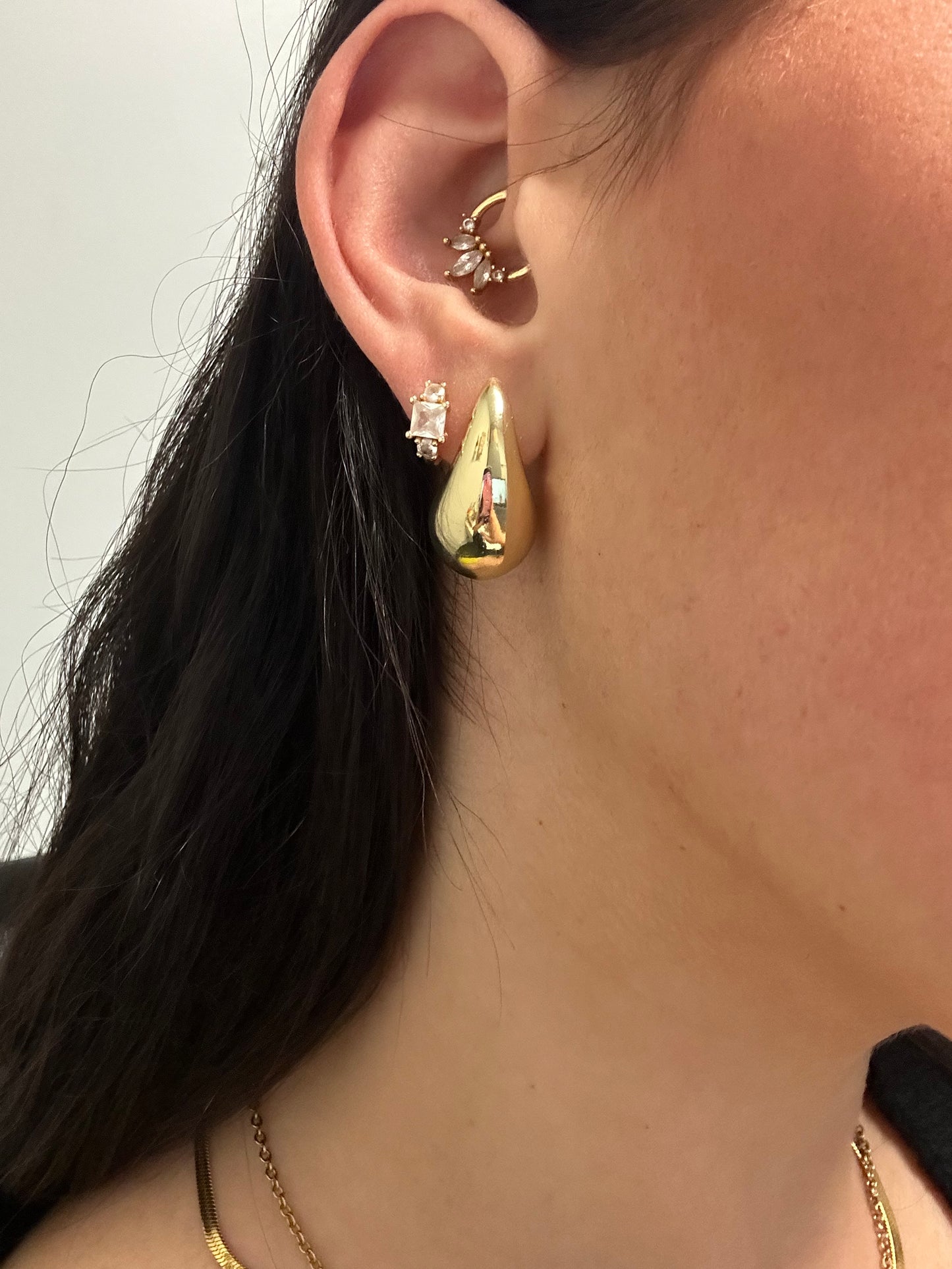Gold Teardrop - 14K Gold Plated