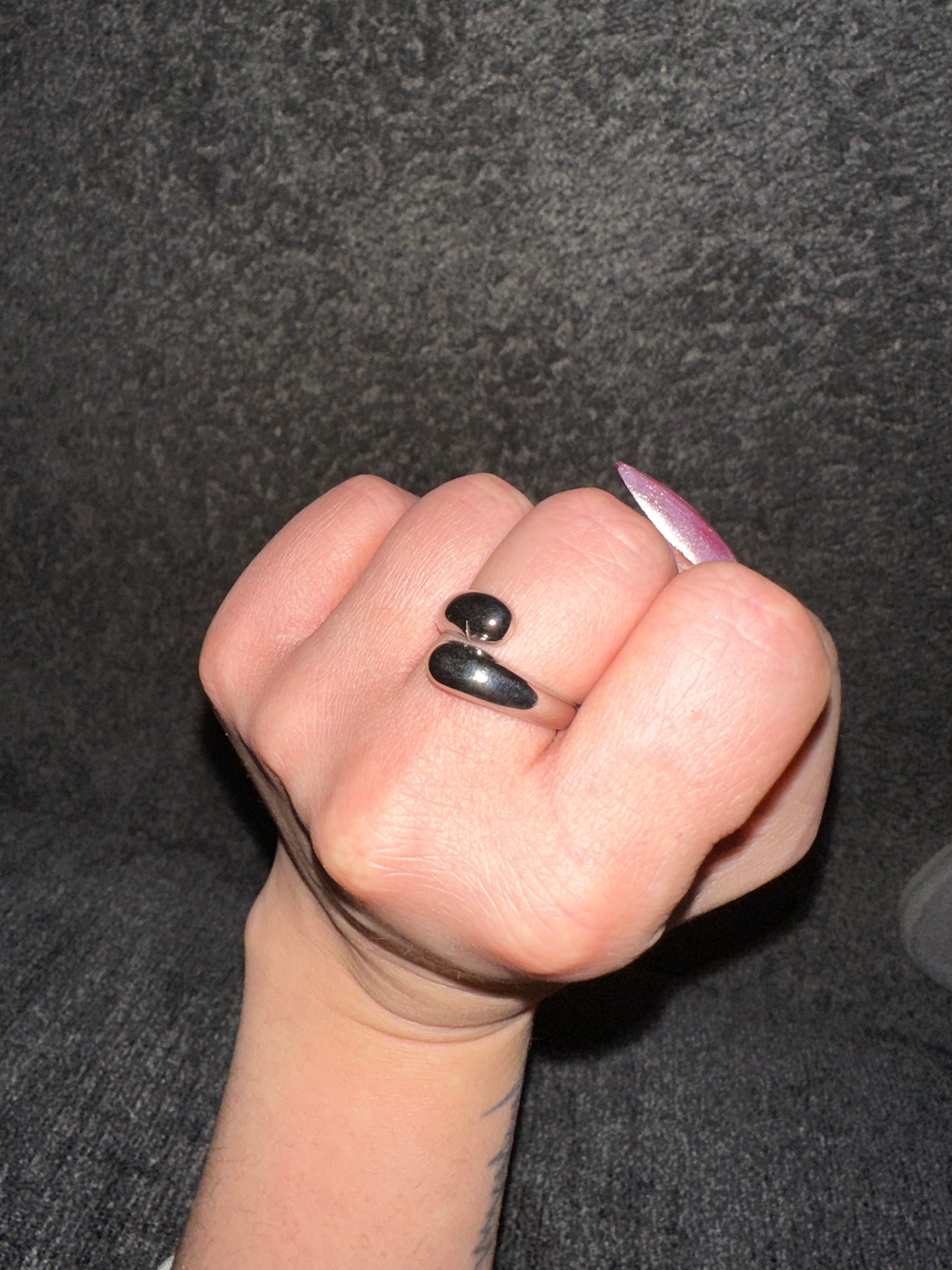 Gold or Silver Spiral Snake Ring