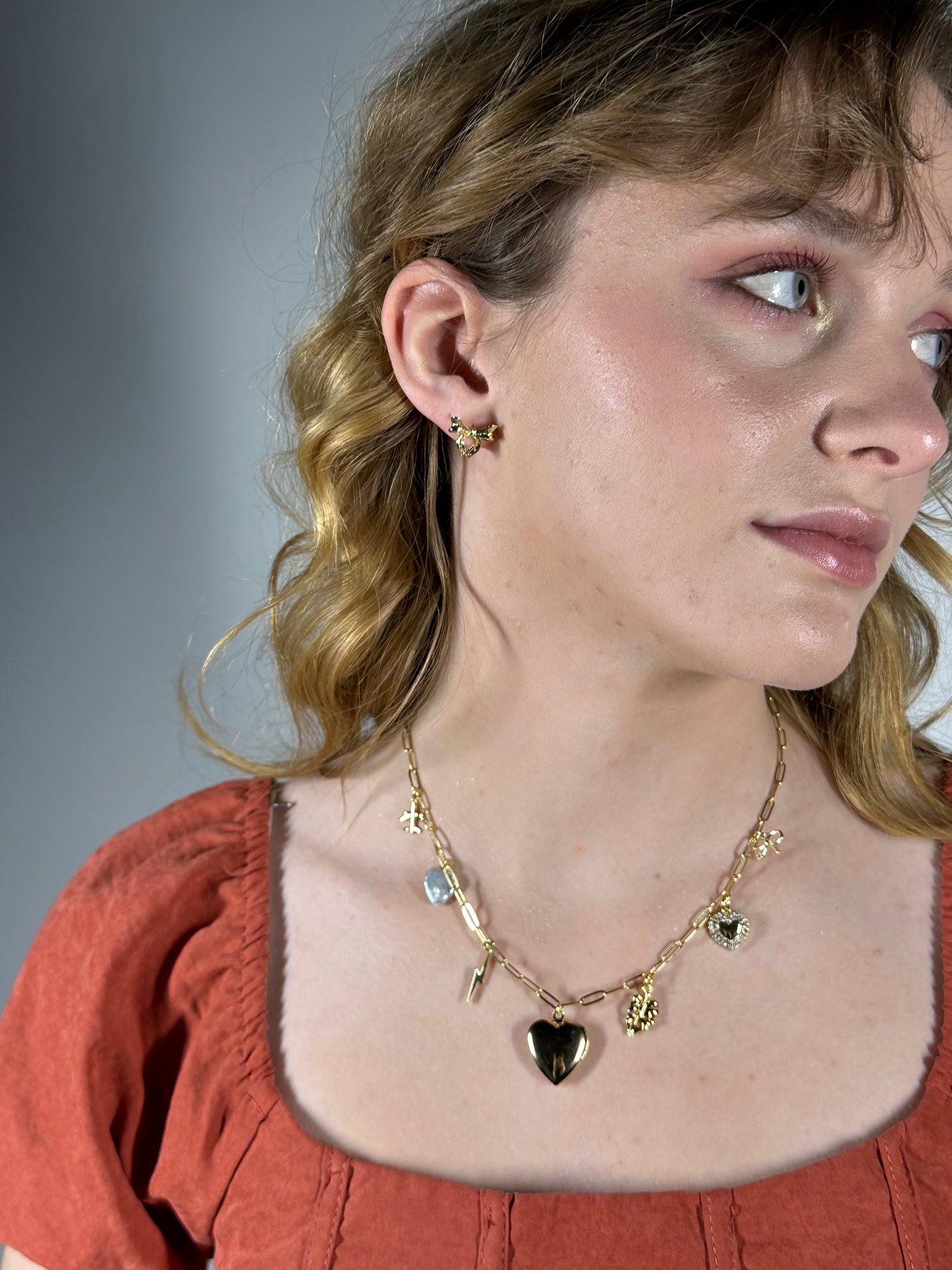 Charm Necklace - Gold