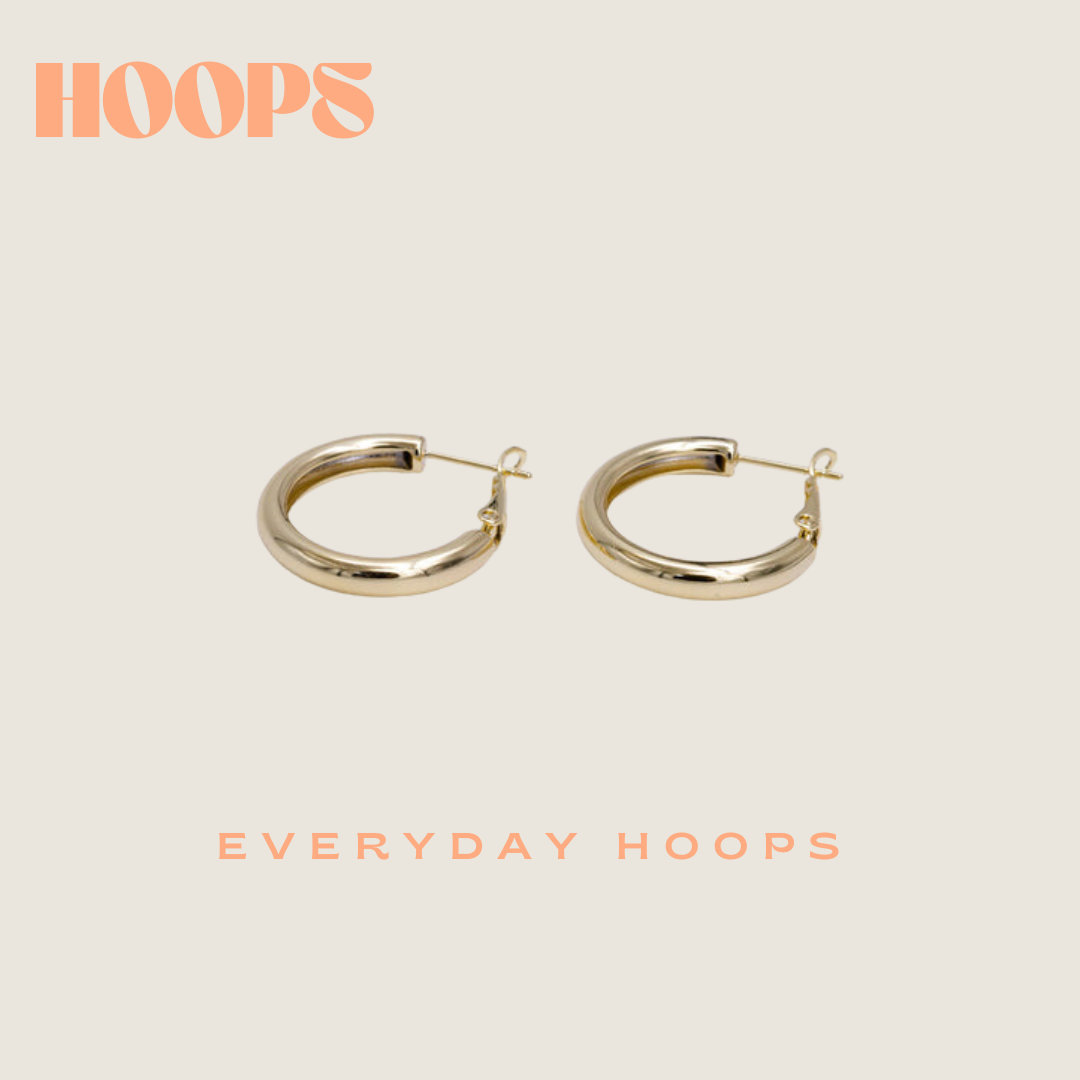 Everyday Hoops - 14K Gold Plated