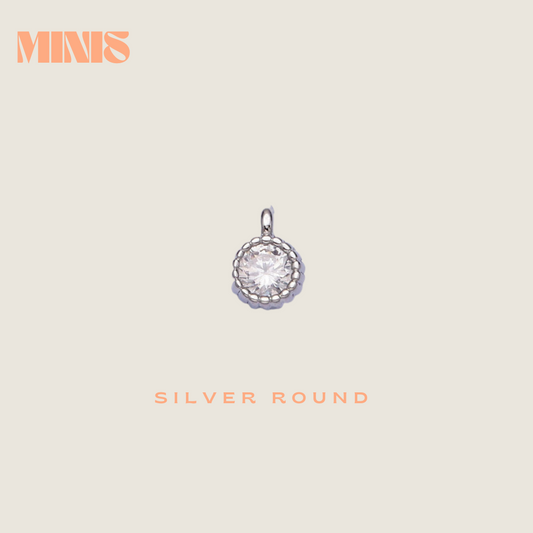 Silver Round Pendant - Mini