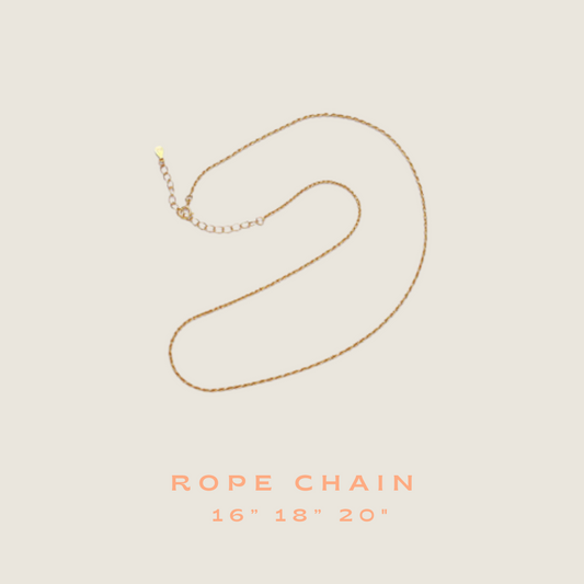 Gold and Silver Rope Chain - 16K Gold Plated