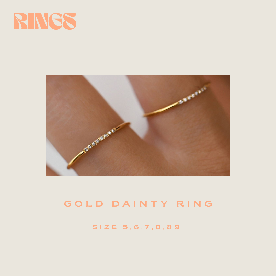 Gold Dainty Ring