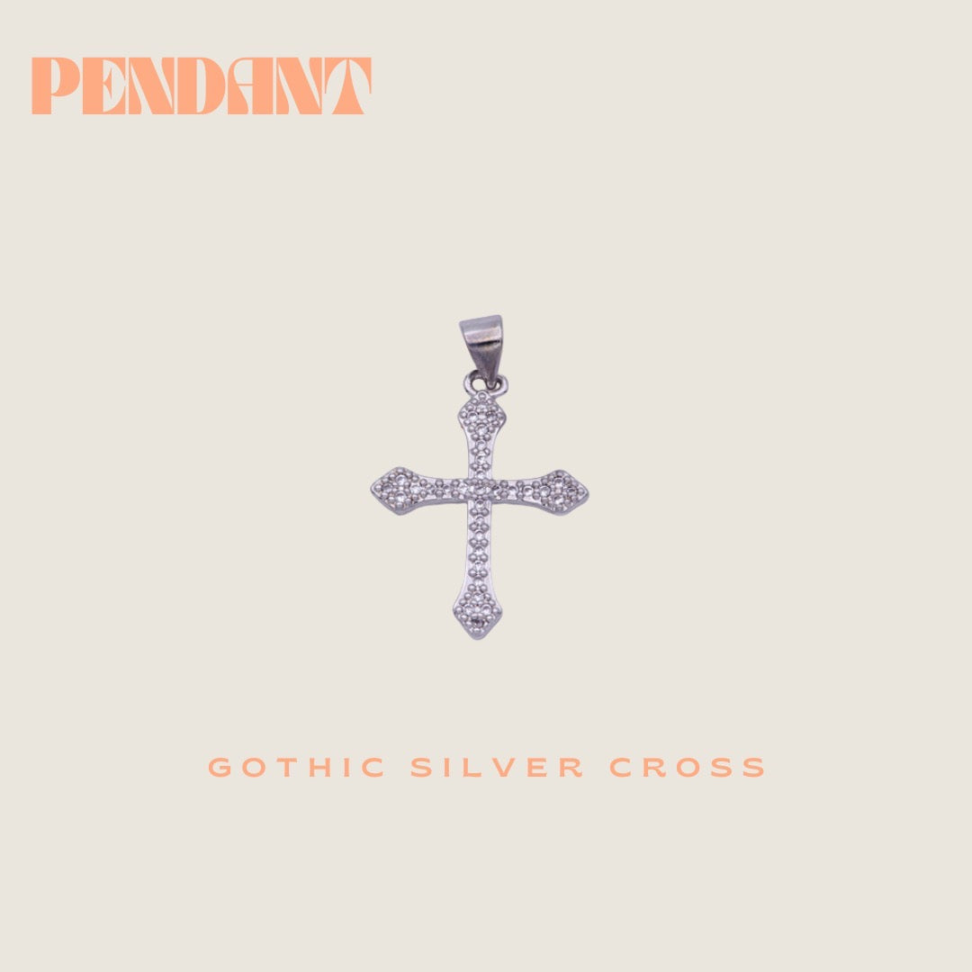 Silver Gothic Cross