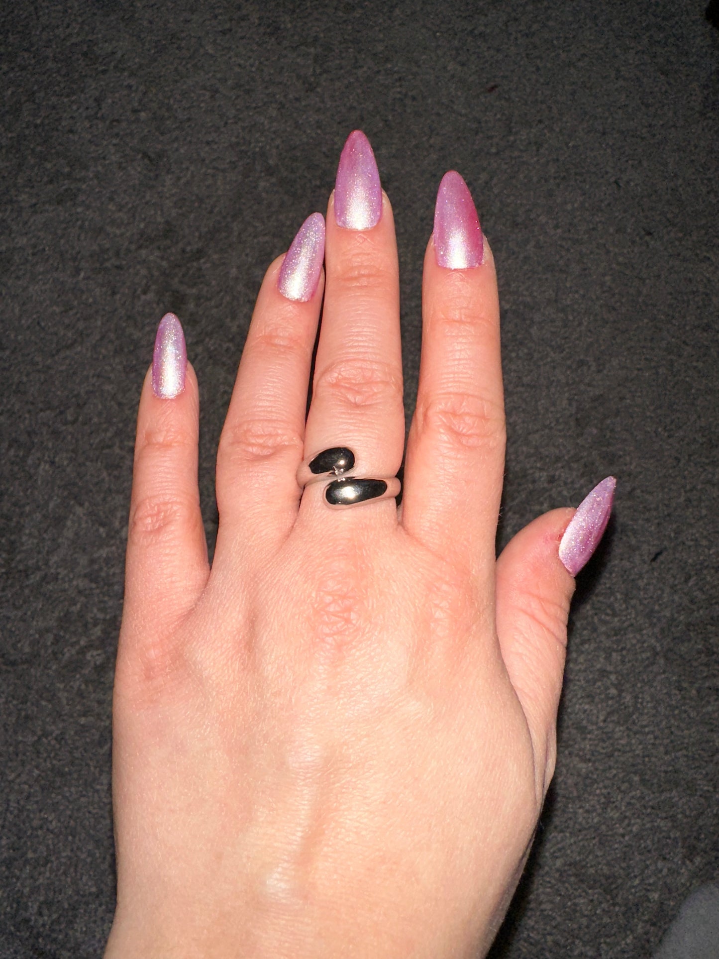 Gold or Silver Spiral Snake Ring