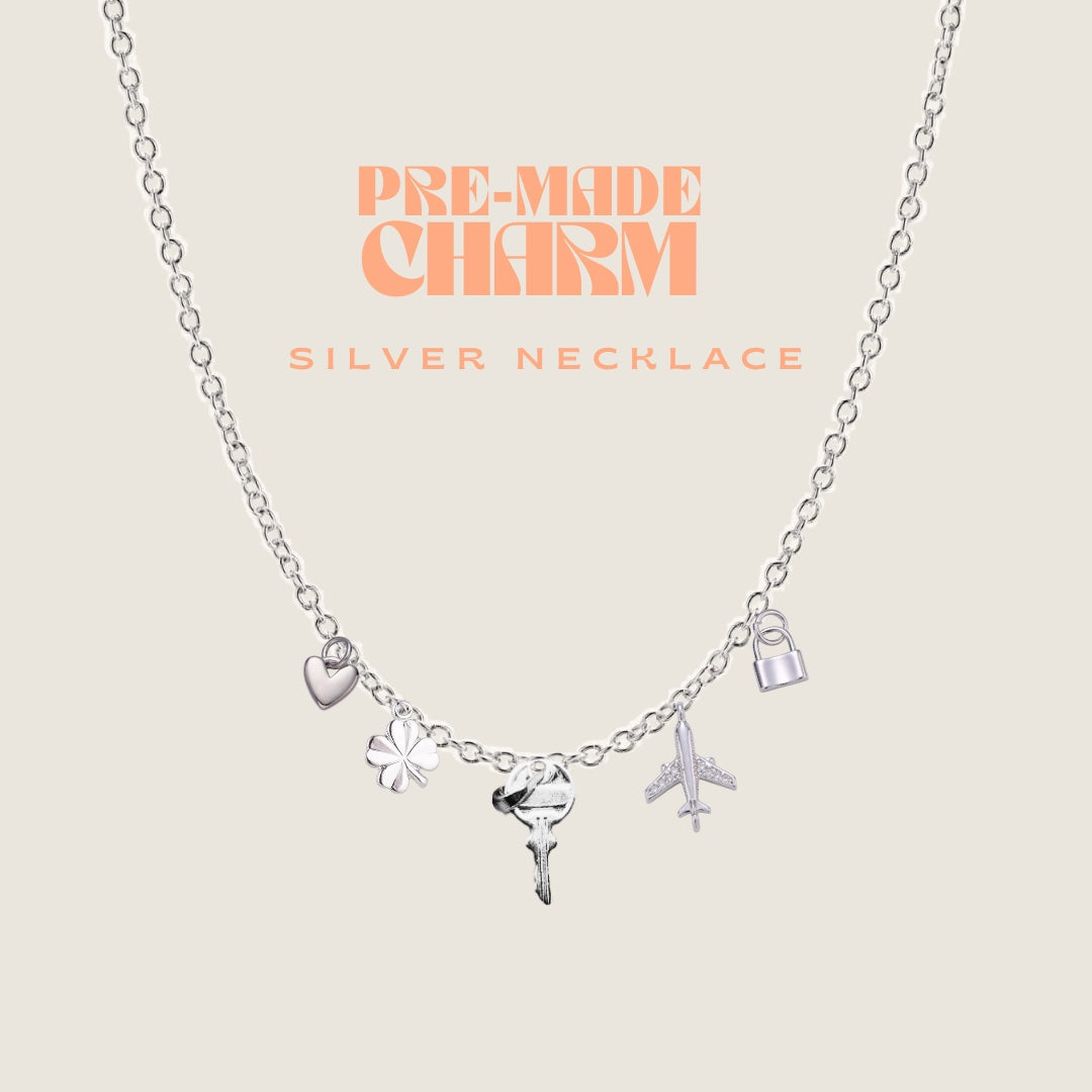 Charm Necklace - Silver